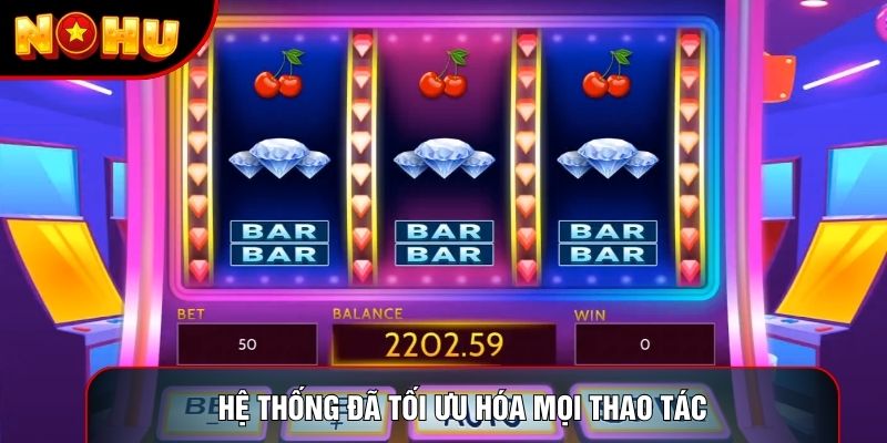 Hệ thống đã tối ưu hóa mọi thao tác Hệ thống đã tối ưu hóa mọi thao tác